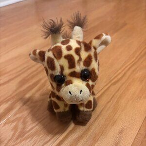 TY Velvety Peaches Giraffe 6” Plush Stuffed Animal Toy Jungle Safari Nursery Zoo
